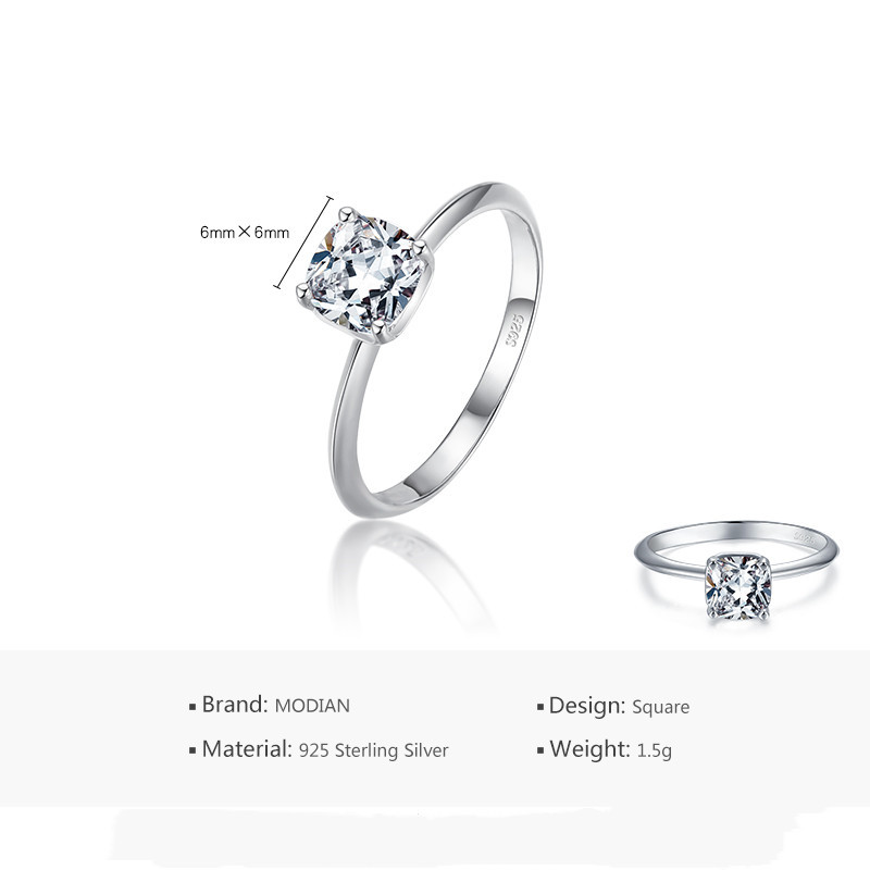 925 Silver Diamond Ring - Image 3