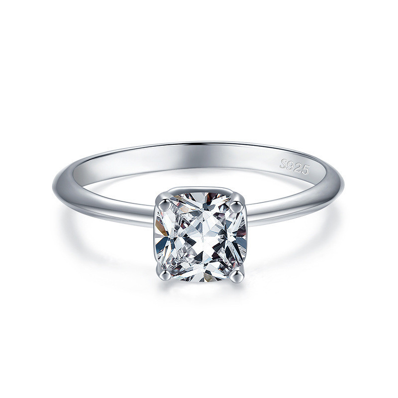 925 Silver Diamond Ring - Image 2