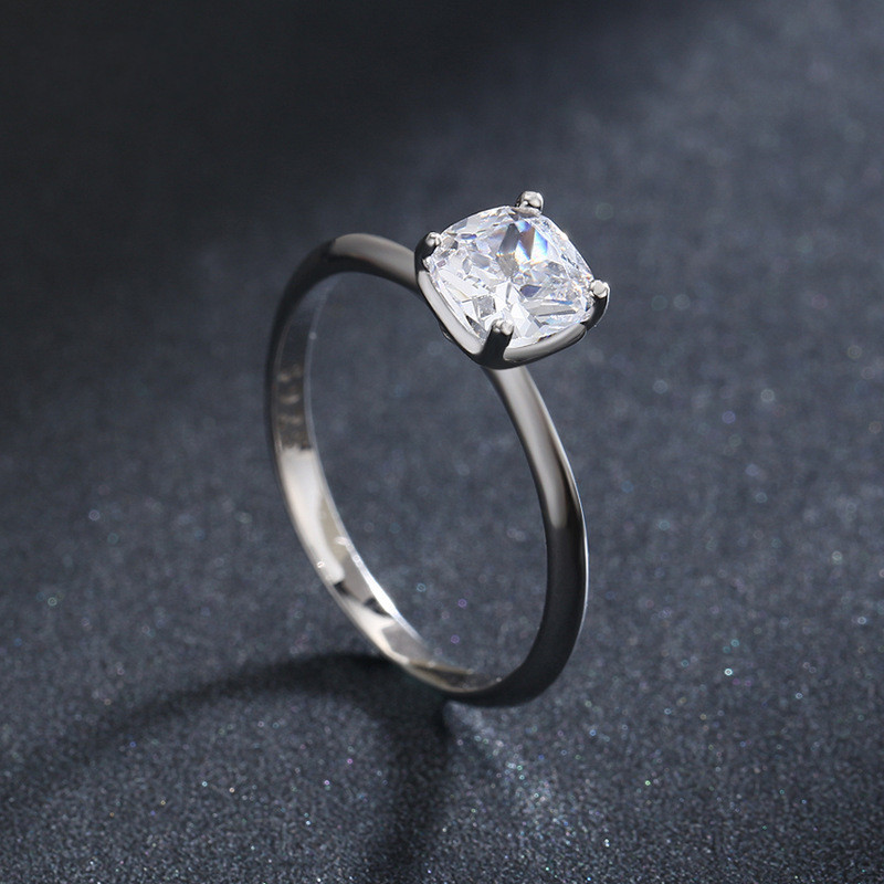 925 Silver Diamond Ring - Image 4