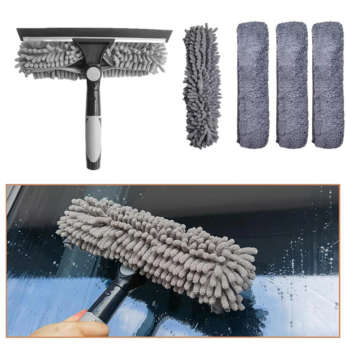 Telescopic Extendable Window Cleaner Equipment Glass Cleaning 4.5m Squeegee - Image 10
