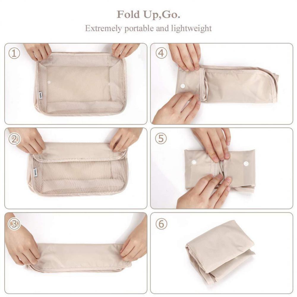 8-piece Set Luggage Divider Bag Travel Storage Clothes Underwear Shoes Organizer Packing Cube Bag - Image 10