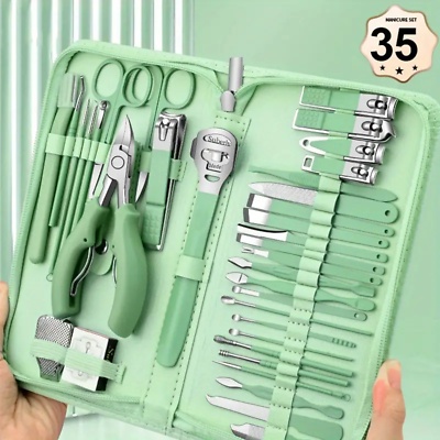 35pcs Manicure Set Personal Care Toenail Clippers Professional Nail Clipper - Image 3