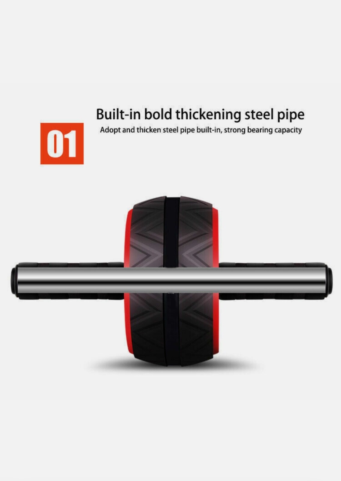 Pro Abs Roller Exercise Wheel Abdominal Core Strength Workout Muscle Cruncher - Image 9