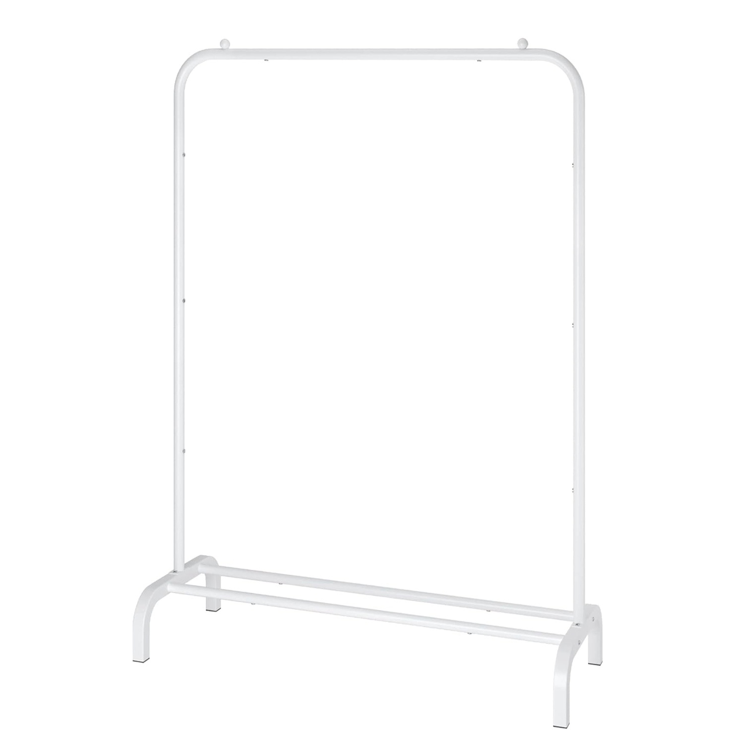 1Pc 33lbs Loading Garment Racks Freestanding Clothing Racks Clothes Rack Stands Organizer With Bottom Shelf For Dormitory Home - Image 3