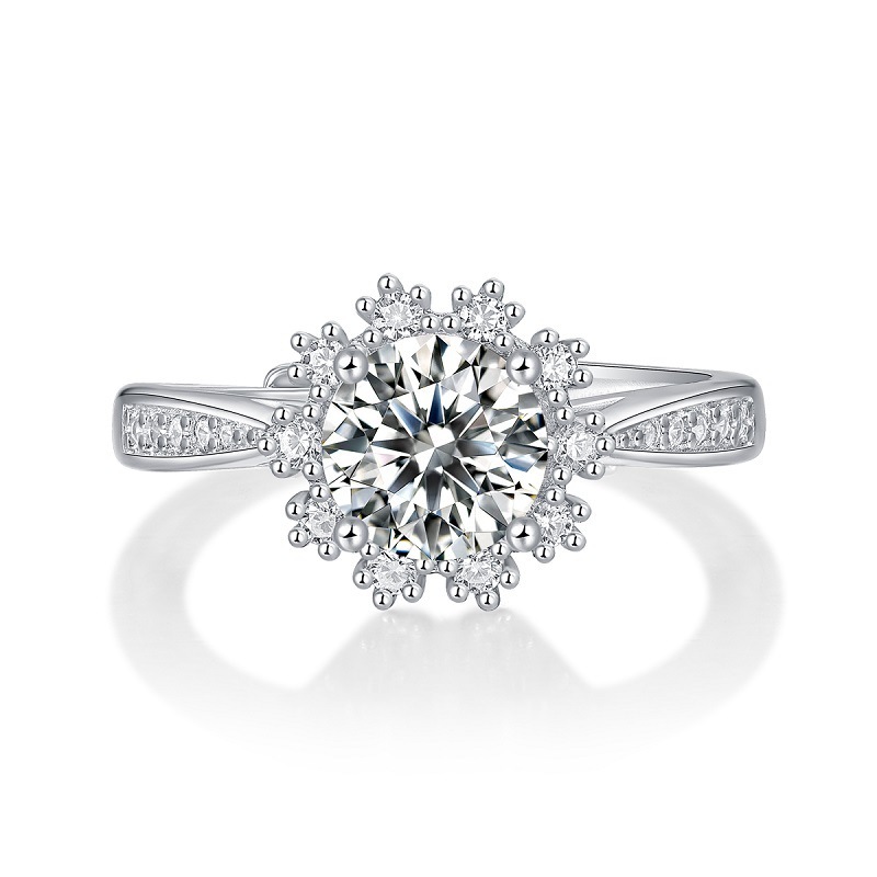 Ring S925 Silver Ice And Snow Female Ring Fashion - Image 5