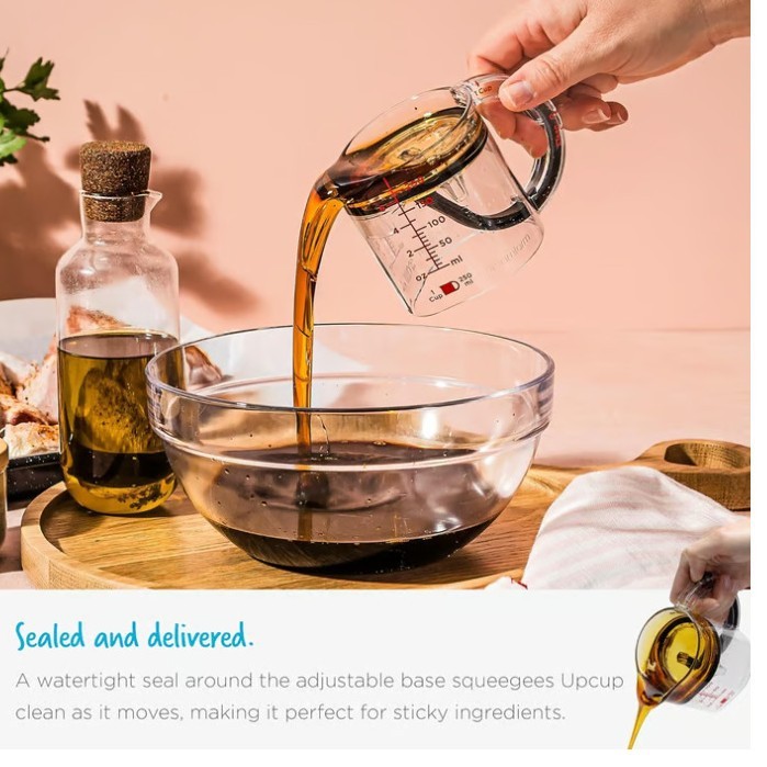 4-In-1 Adjustable Measuring Cup Multi-Functional Measuring Cup With Scraper-Style Seal Base Measurings Cube Cups For Cooking - Image 5